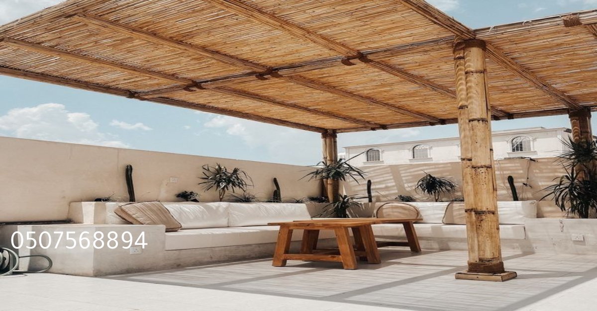 مظلات حدائق: تصميم وتركيب مظلات عصرية وجلسات خارجية مريحة